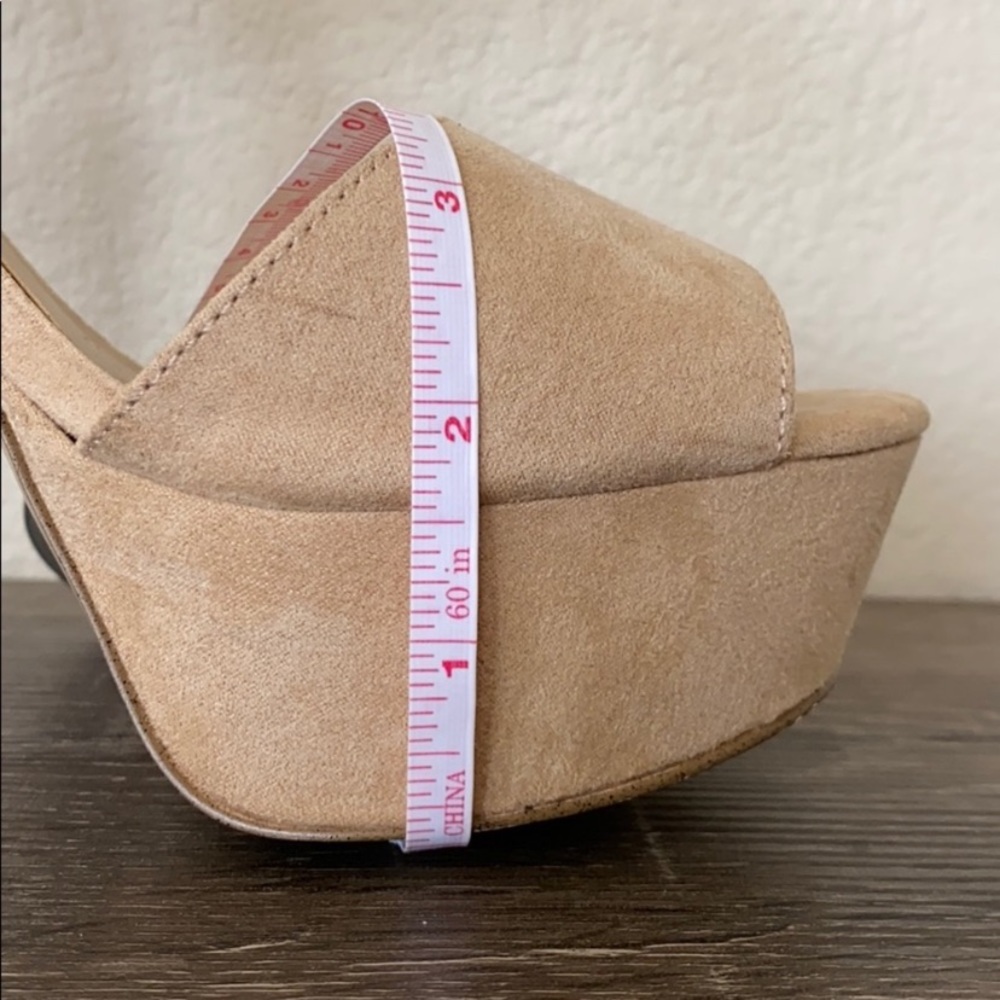 Aldo Tan suede platforms Light Tan Ultra High - Picture 6 of 6